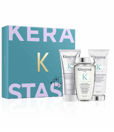 Set ingrijire Symbiose Cleansing & Moisturizing Shampoo 250ml + Hair & Scalp Conditioner 200ml + Micro-Peeling 200ml KÉRASTASE